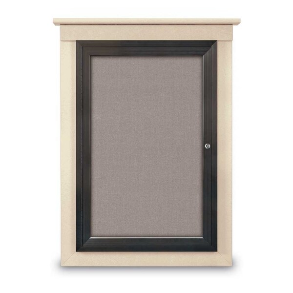 Single Door Enclosed Letterboard, 60"x42
